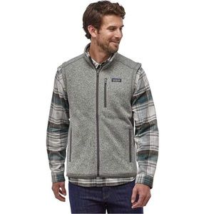 Patagonia Mens Better Sweater Fleece Vest Full Zip Gray Size Medium
